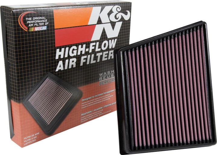 K&N 33-3075 Kfz Tauschluftfilter, Erhöhte Leistung