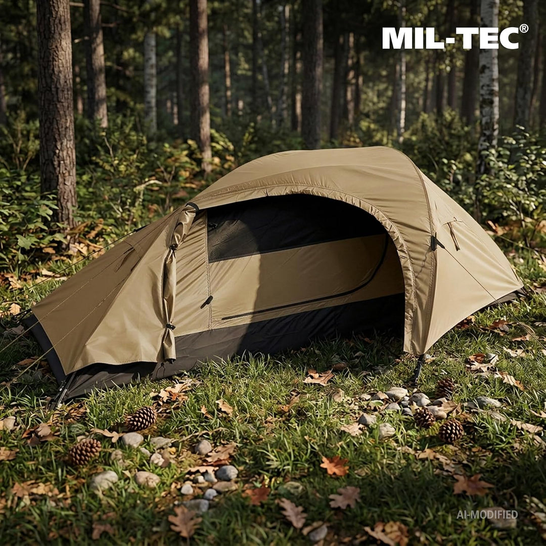 Mil-Tec 1-Mann Zelt Recon Coyote, Coyote