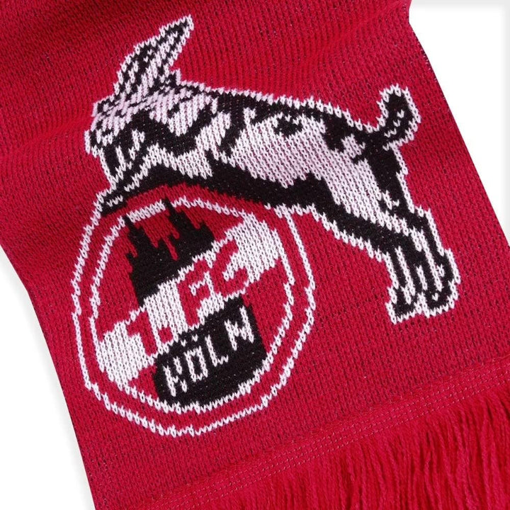 1. FC Köln Strickschal - Domstadt - Fanschal Schal - Plus Lesezeichen I Love Köln