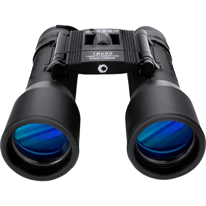BARSKA Lucid Kompaktes Fernglas, 16 x 32, Schwarz Schwarz Compact, Schwarz Compact