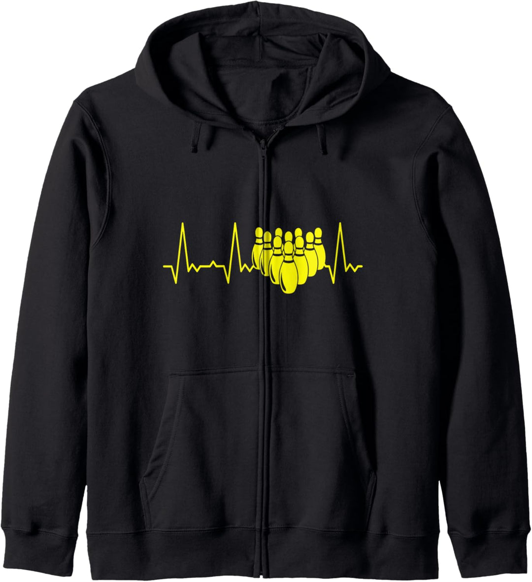 Herzschlag Bowling Kapuzenjacke
