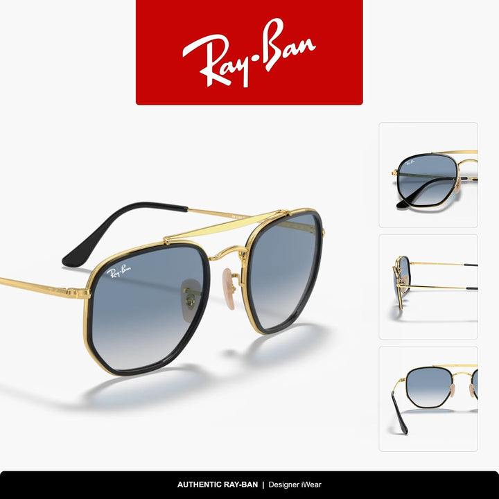 Ray-Ban Unisex Rb3648m Sonnenbrille, Gold, One Size