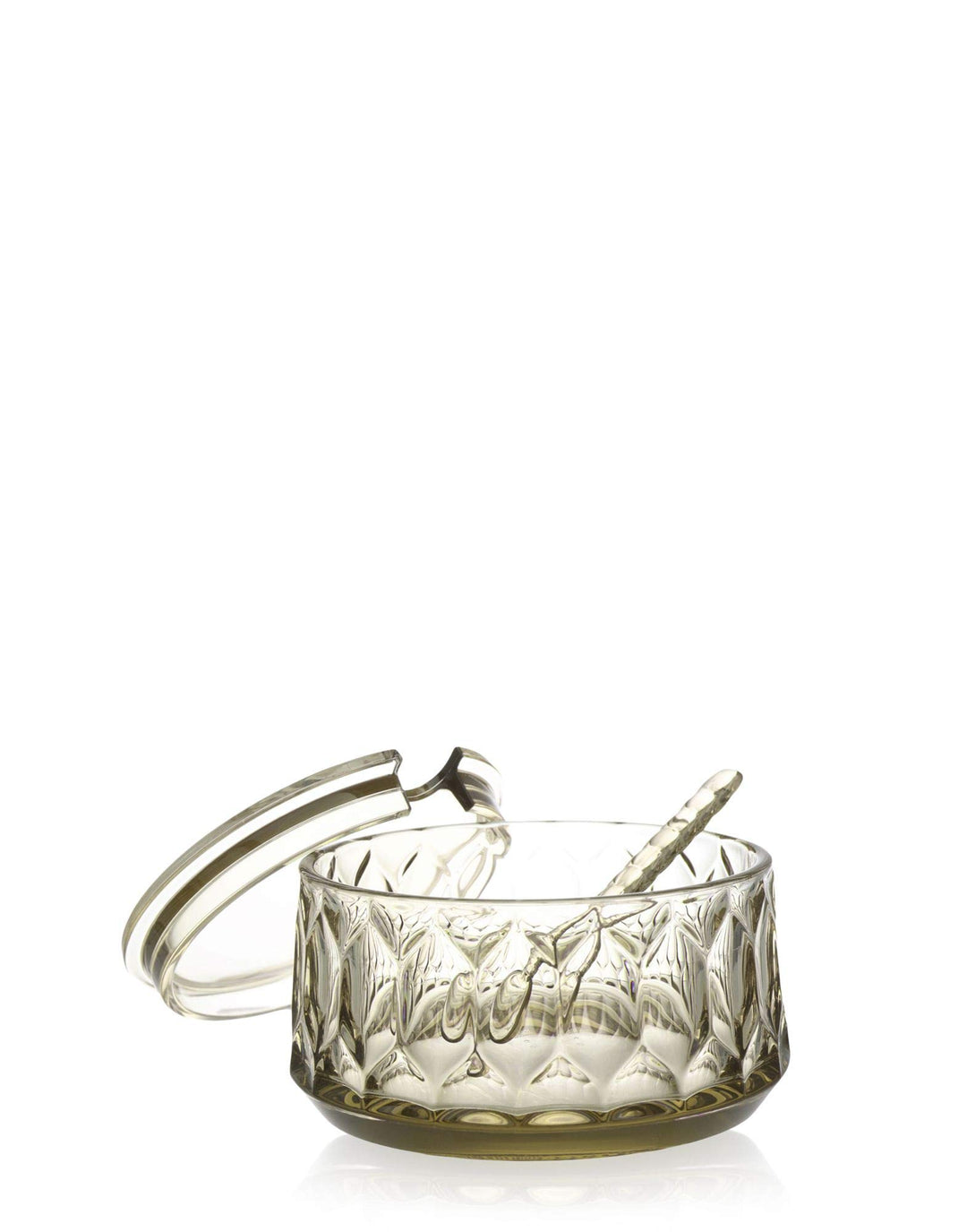 Kartell Jellies Family Zuckerdose, Technopolymer thermoplastisch, grün, 5,5 cm x 10 cm x 10 cm Zucke