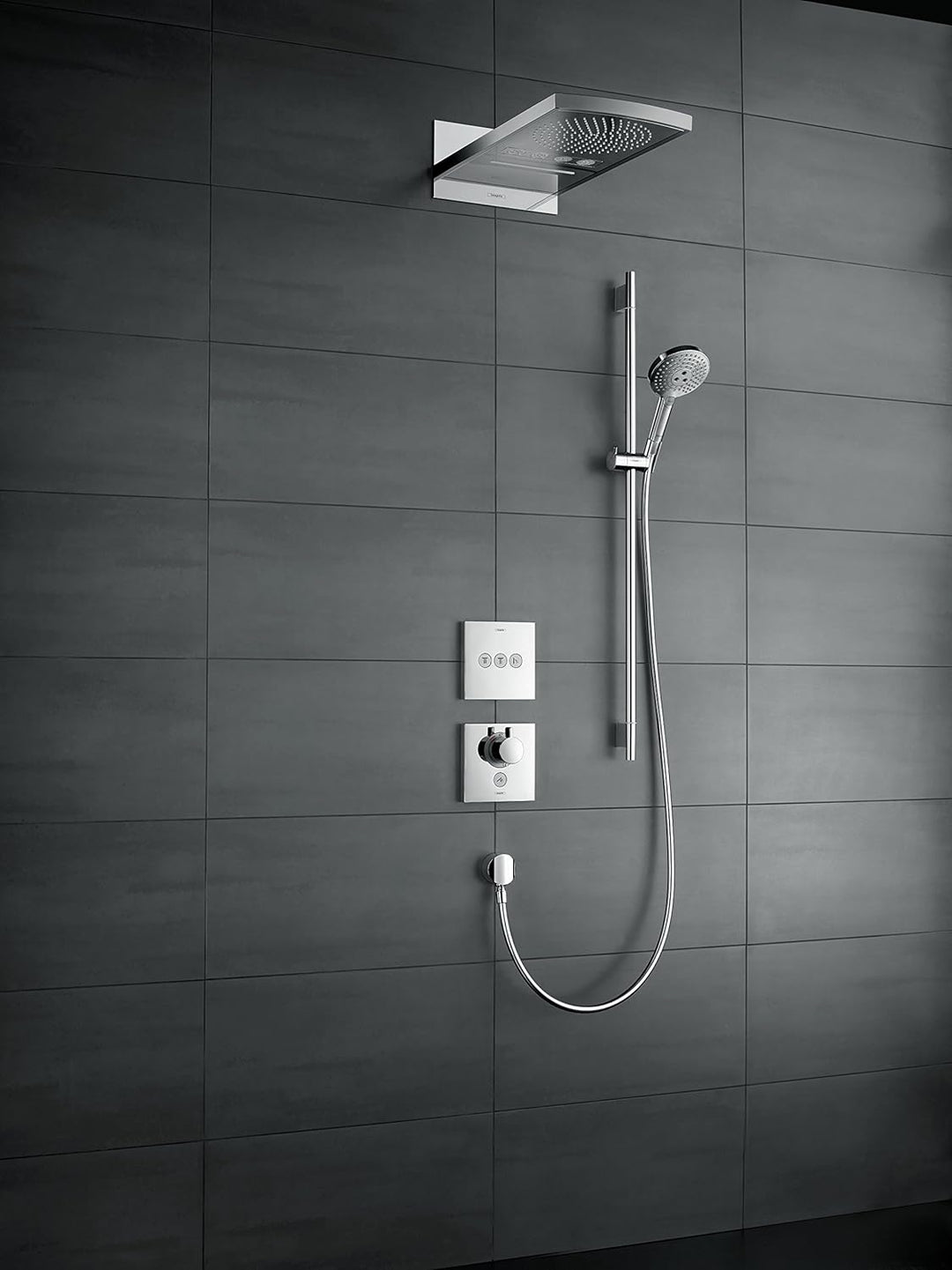 hansgrohe ShowerSelect Unterputz Highflow-Thermostat, für 1 Funktion + zusätzlicher Abgang, Chrom 1
