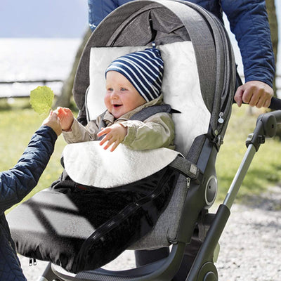 Kinderwagen Winterfusssack, Plüsch Fusssack, Schlafsack für Babydecke Kinderwagen waschbar verschlie