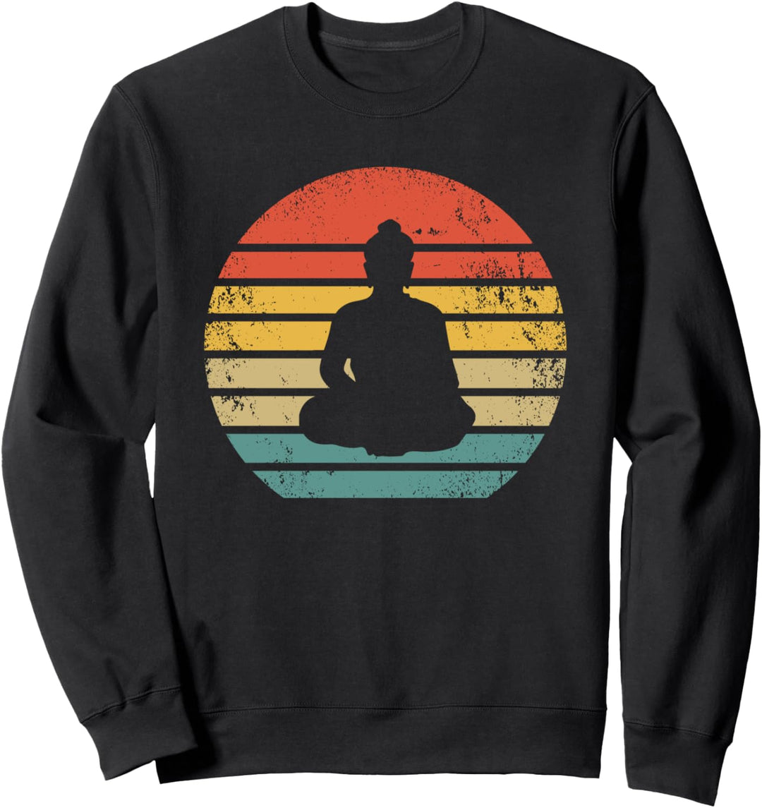 Retro Buddha Namaste Zen Buddhismus - Vintage Buddhist Sweatshirt