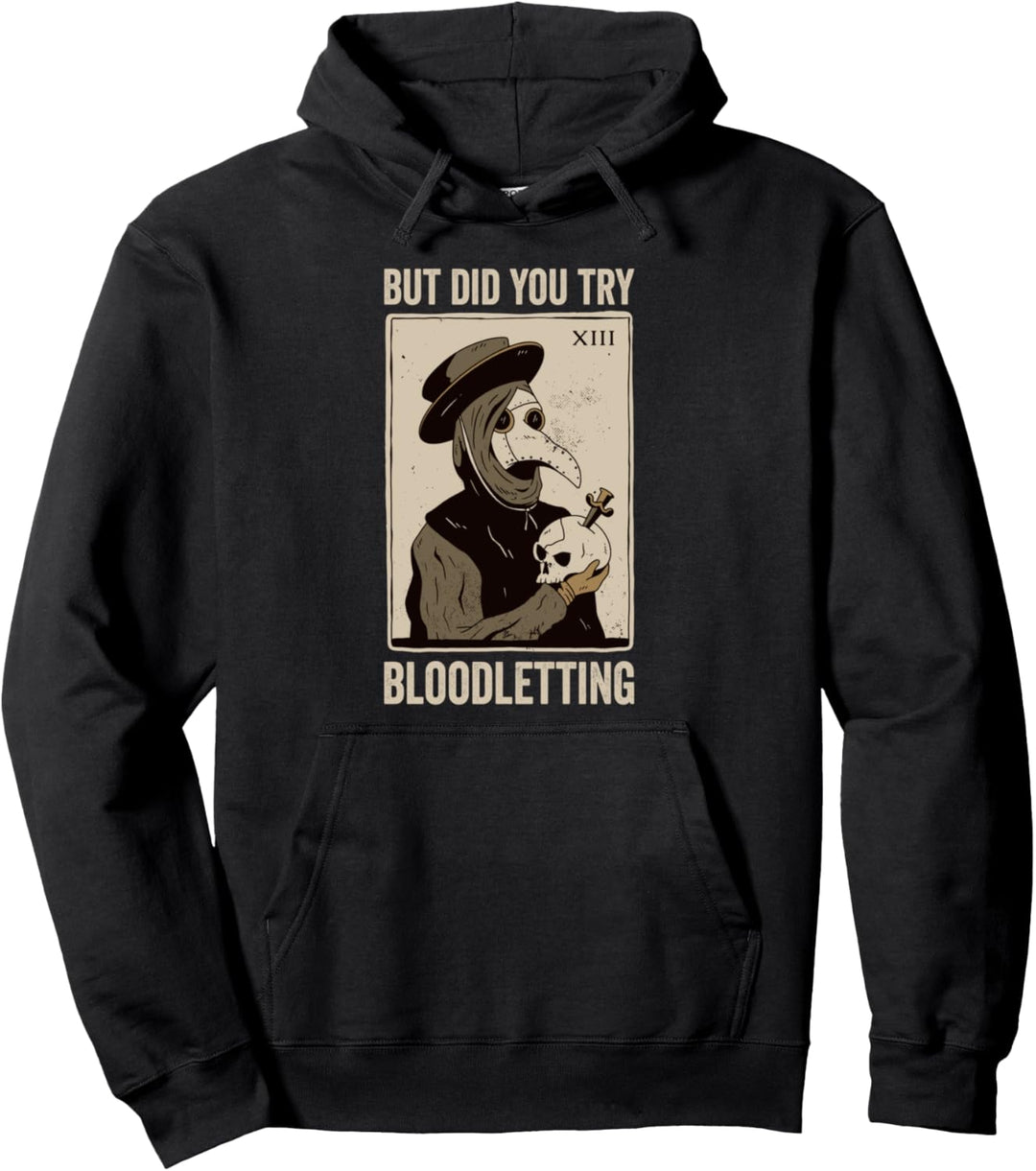 Plague Doctor Tarot Card, Tarotkarte, Steampunk Pestdoktor Pullover Hoodie