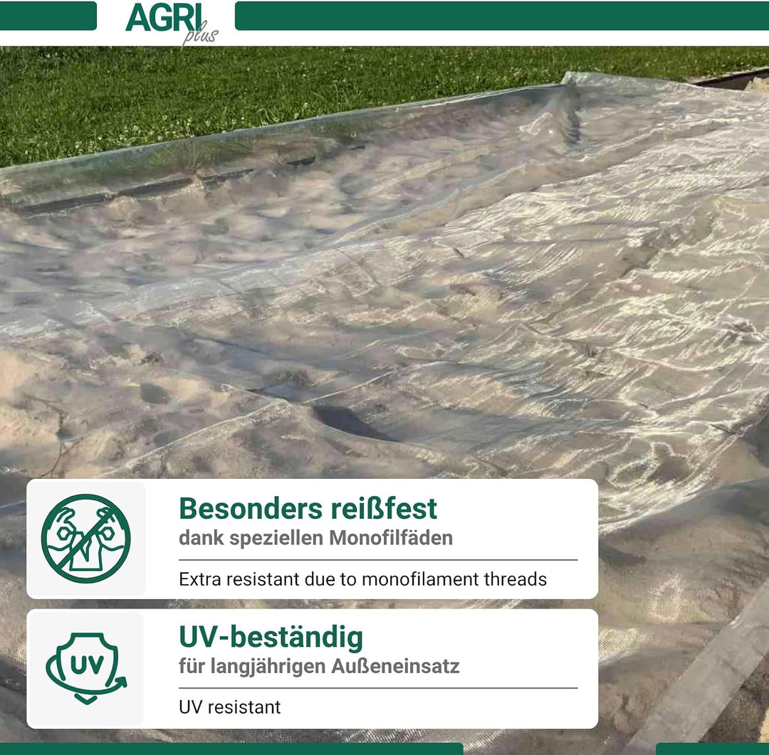 AGRI plus Sandkastennetz mit Ösen I 2 x 5 m I Verschiedene Masse I Engmaschiges Netz 0,8 x 0,8 mm I
