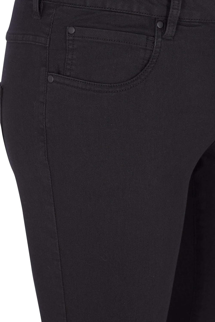 Zizzi Grosse Grössen Damen Super Slim Amy Jeans mit hoher Taille Gr 42-56 50/82 cm Schwarz, 50/82 cm