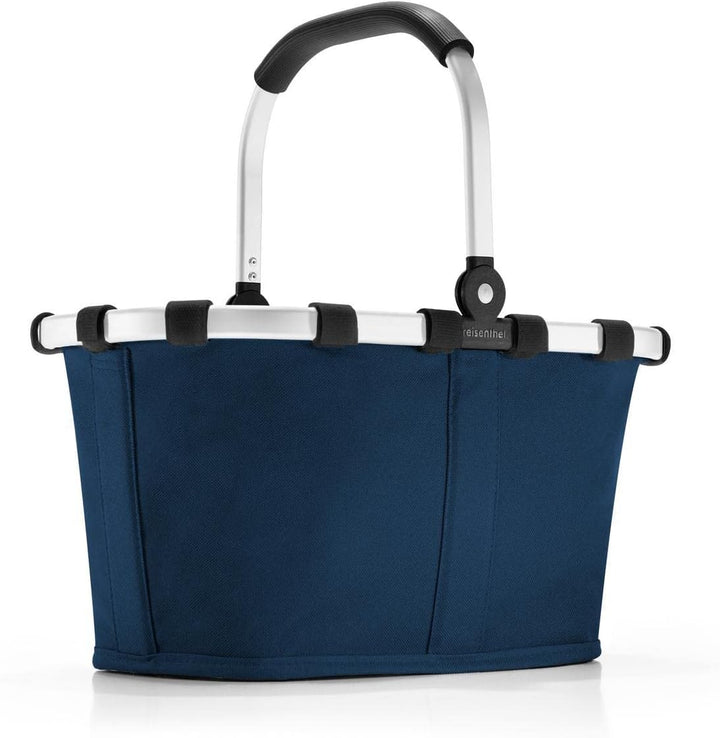 reisenthel carrybag XS Dark Blue– Stabiler Einkaufskorb mit praktischer Innentasche – Elegantes und