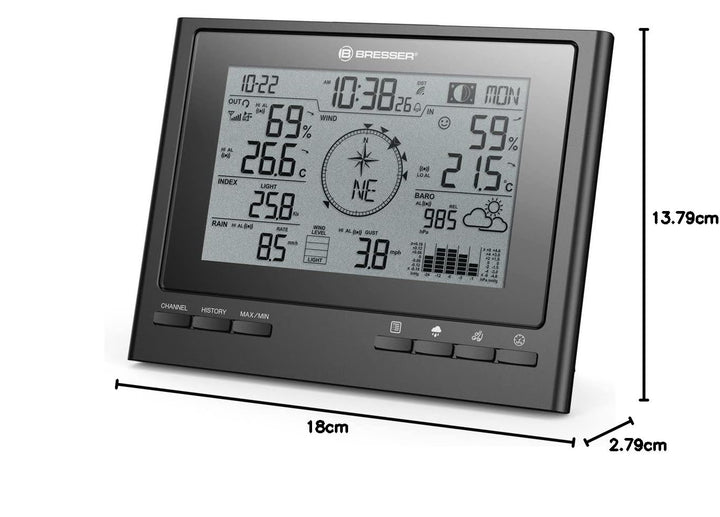 Bresser zusätzliche Basisstation für 7003100 ClimateScout Wetter-Center 7-in-1 Funk Wetterstation mi