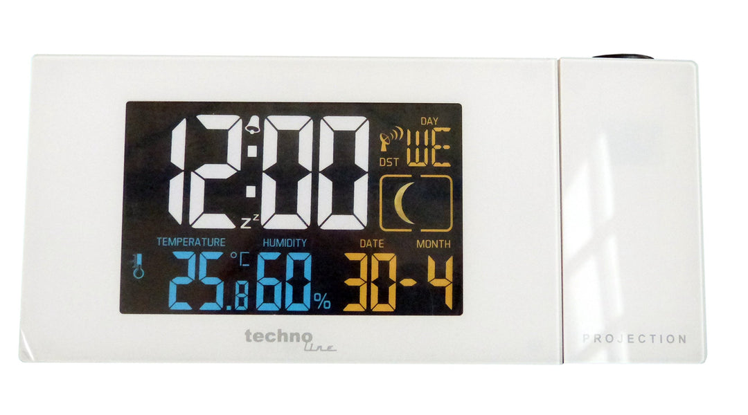 Technoline WT 537 Projektionswecker WT537 Funkwecker mit Projektion, sowie Temperatur - und Luftfeuc