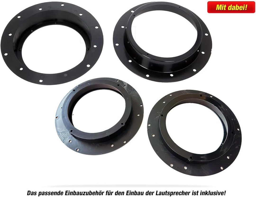 Mediadox Front/Heck 16,5cm/165mm Auto Lautsprecher/Boxen/Speaker Komplett-Set von Hertz kompatibel f
