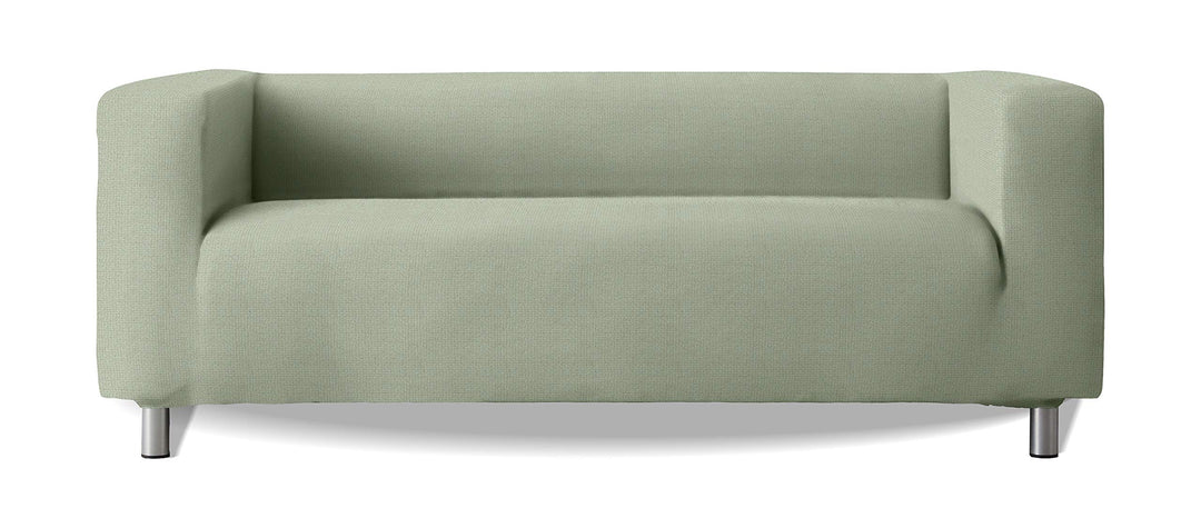 Sofabezug Modell Klippan Hohe Armlehnen Sofa Soft Stretch Stoff New York - Farbe 23 Hellgrün, Farbe