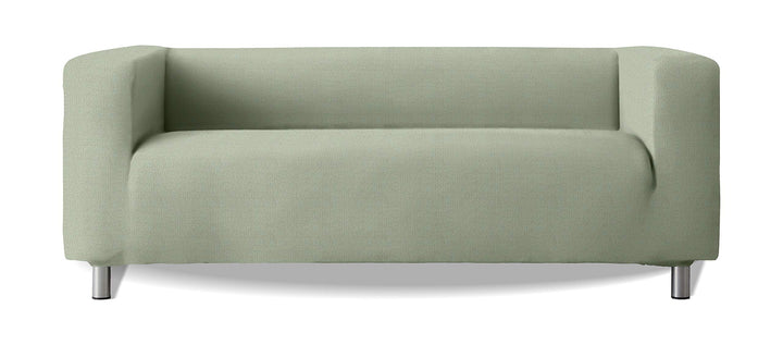 Sofabezug Modell Klippan Hohe Armlehnen Sofa Soft Stretch Stoff New York - Farbe 23 Hellgrün, Farbe