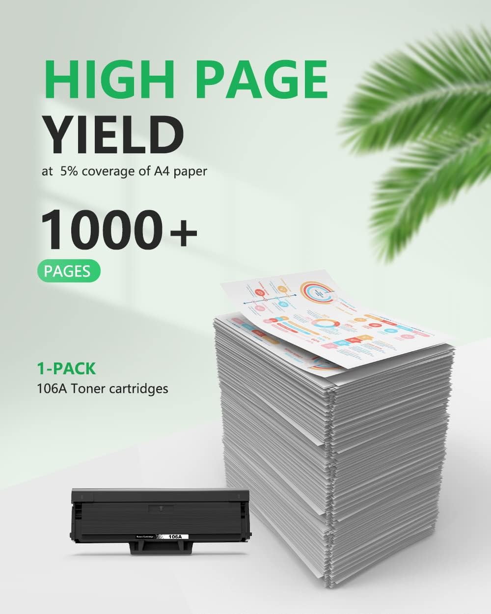 colorfly 106A W1106A Toner Kompatible für 106A W1106A Tonerkartusche für HP Laser 107a 107r 107w HP