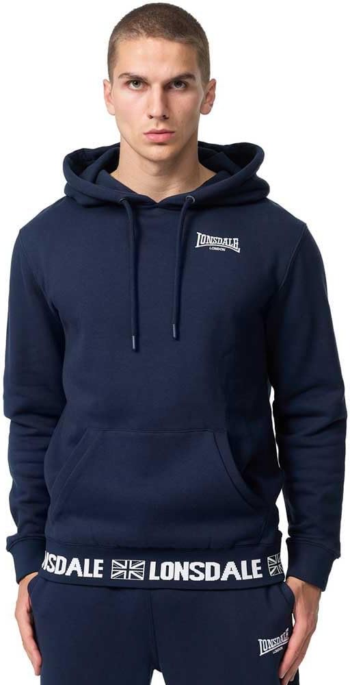 Lonsdale Herren Crosspatrick Kapuzenpullover 3XL Navy/White, 3XL Navy/White