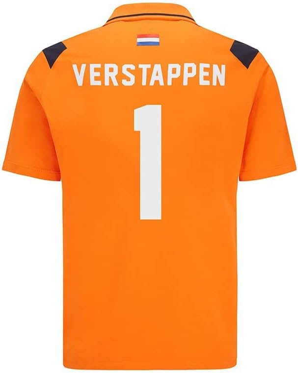 Red Bull Racing - Offizielle Formel 1 Merchandise Kollektion - Max Verstappen Polo - Herren L Orange