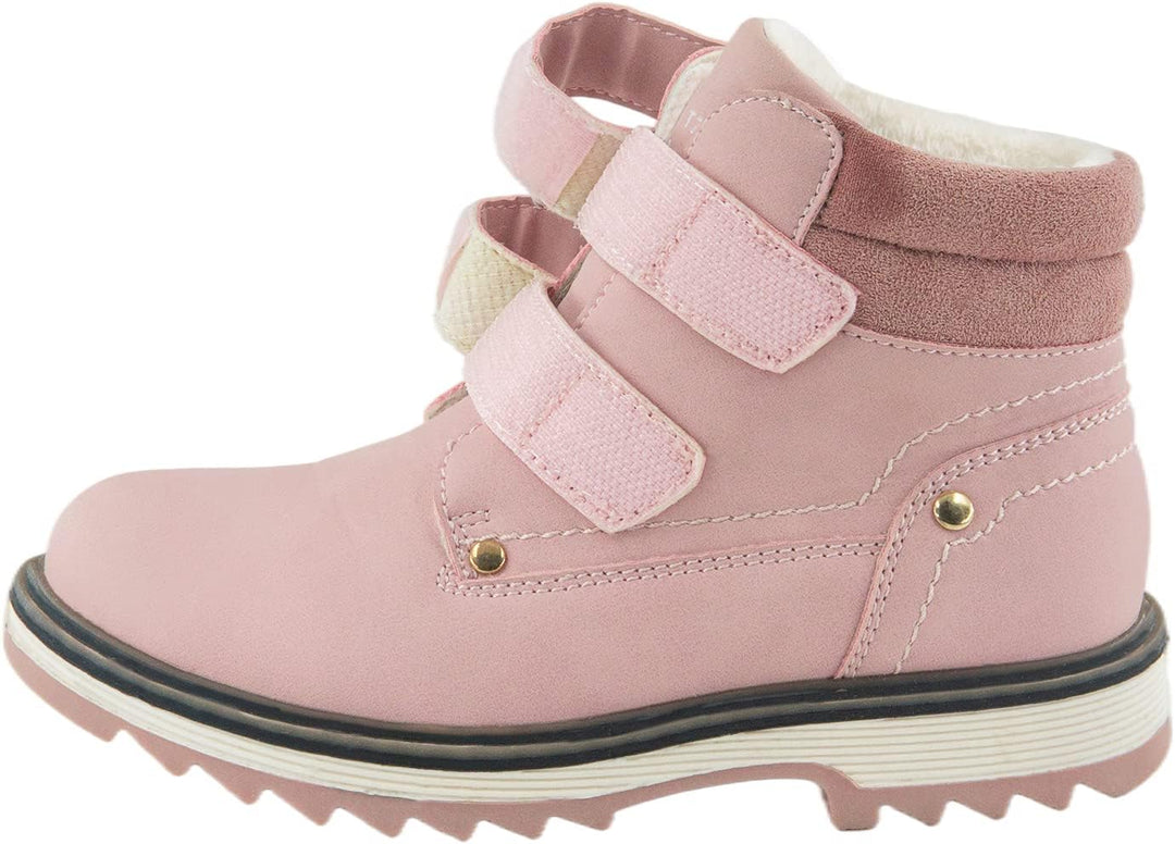 TZJS Unisex Kinder Klassische Stiefel Jungen Mädchen Baby Winterstiefel Mit Klettverschluss Wasserdi