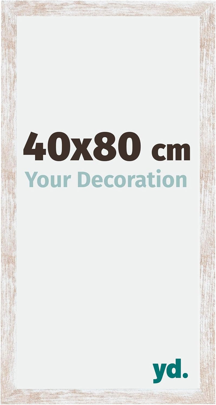 yd. Your Decoration - Bilderrahmen 40,00x80,00 cm - Bilderrahmen aus MDF mit Acrylglas - Antireflex
