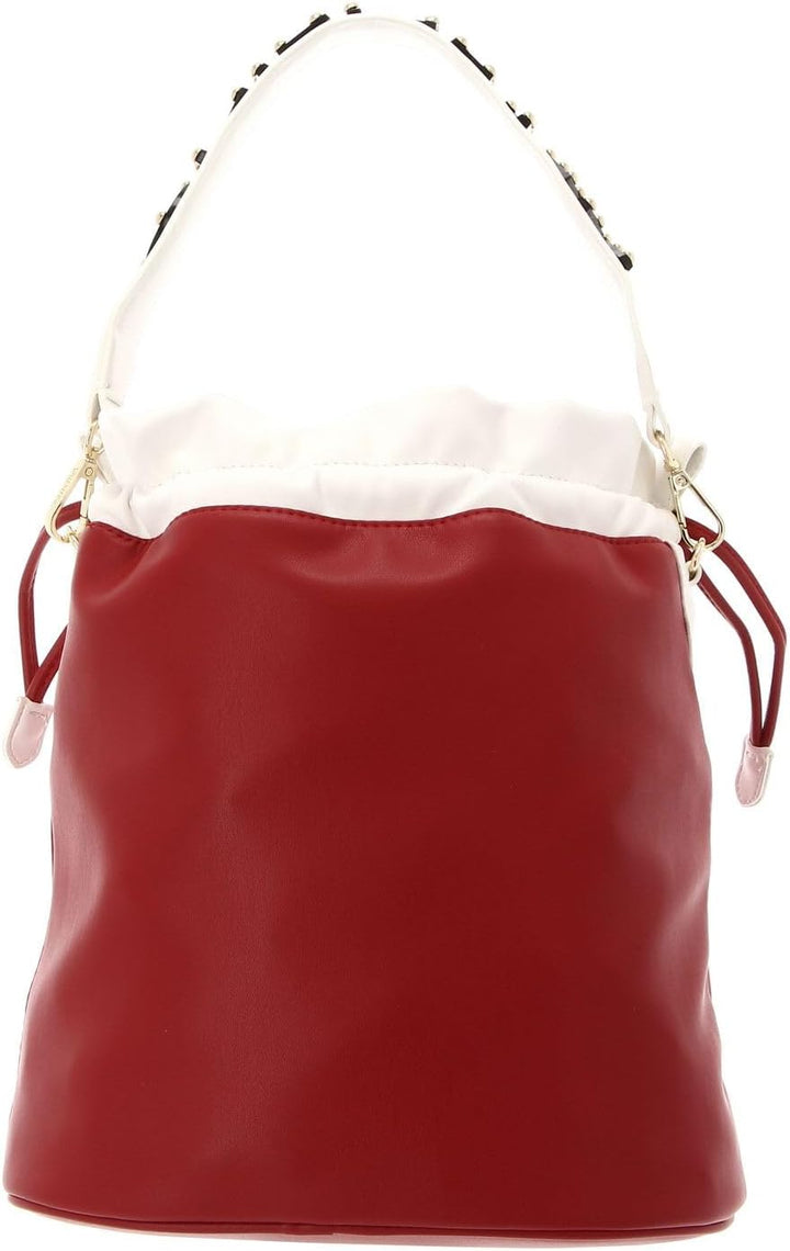 VALENTINO Damen Pakita Bucket Bag, Einheitsgrösse Rosso/Bianco, Rosso/Bianco