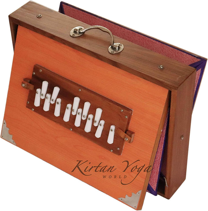 Shruti Box Raga Nr. 3, professionelles Modell, aus Teak-Holz, C-Tonleiter (c3 bis c4), 39 x 30 x 8,5