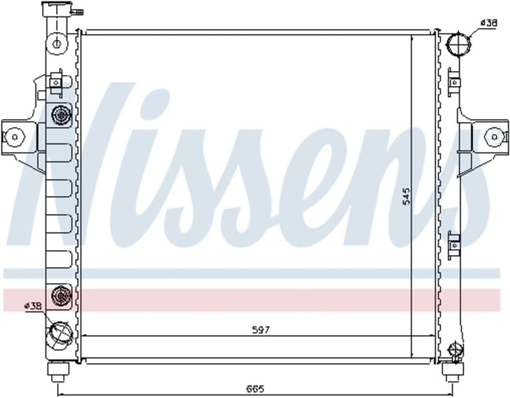 Nissens 61009 Kühler, Motorkühlung