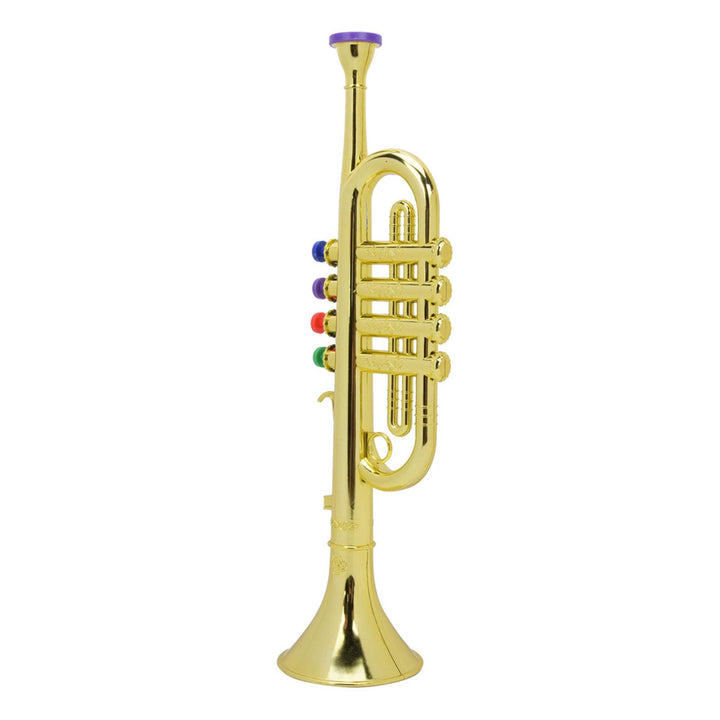 AUNMAS Kindertrompete, Goldene Beschichtete Kindertrompete, Vorschulmusikspielzeug, Oberflächenspass