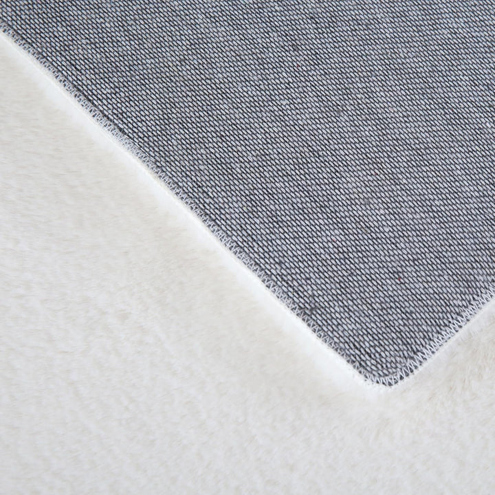 Weicher Hochflor Teppich Wohnzimme Waschbarer Teppich im modernen Stil Unicolor & Einfarbig Läufer T