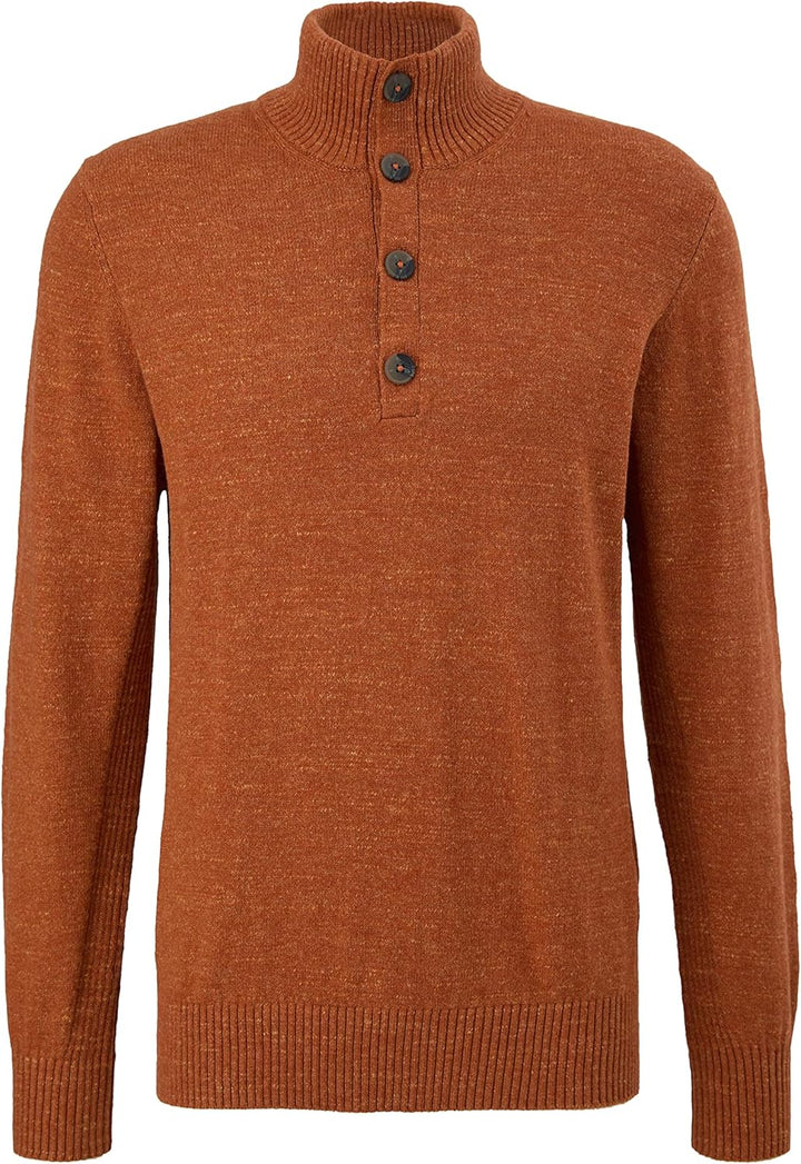 s.Oliver Herren Strickpullover, XL Orange 28w1