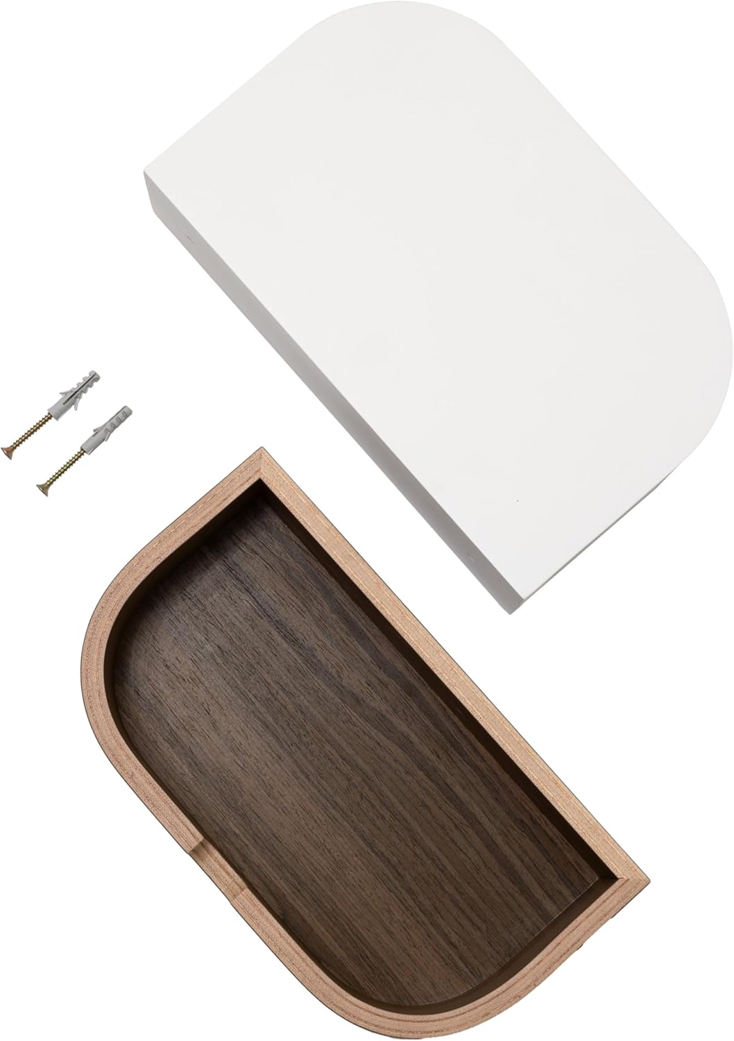 Valiai Schweberegal mit Schublade – Hängendes Wandregal Holz – Hängende kleine Wandregale mit Schubl