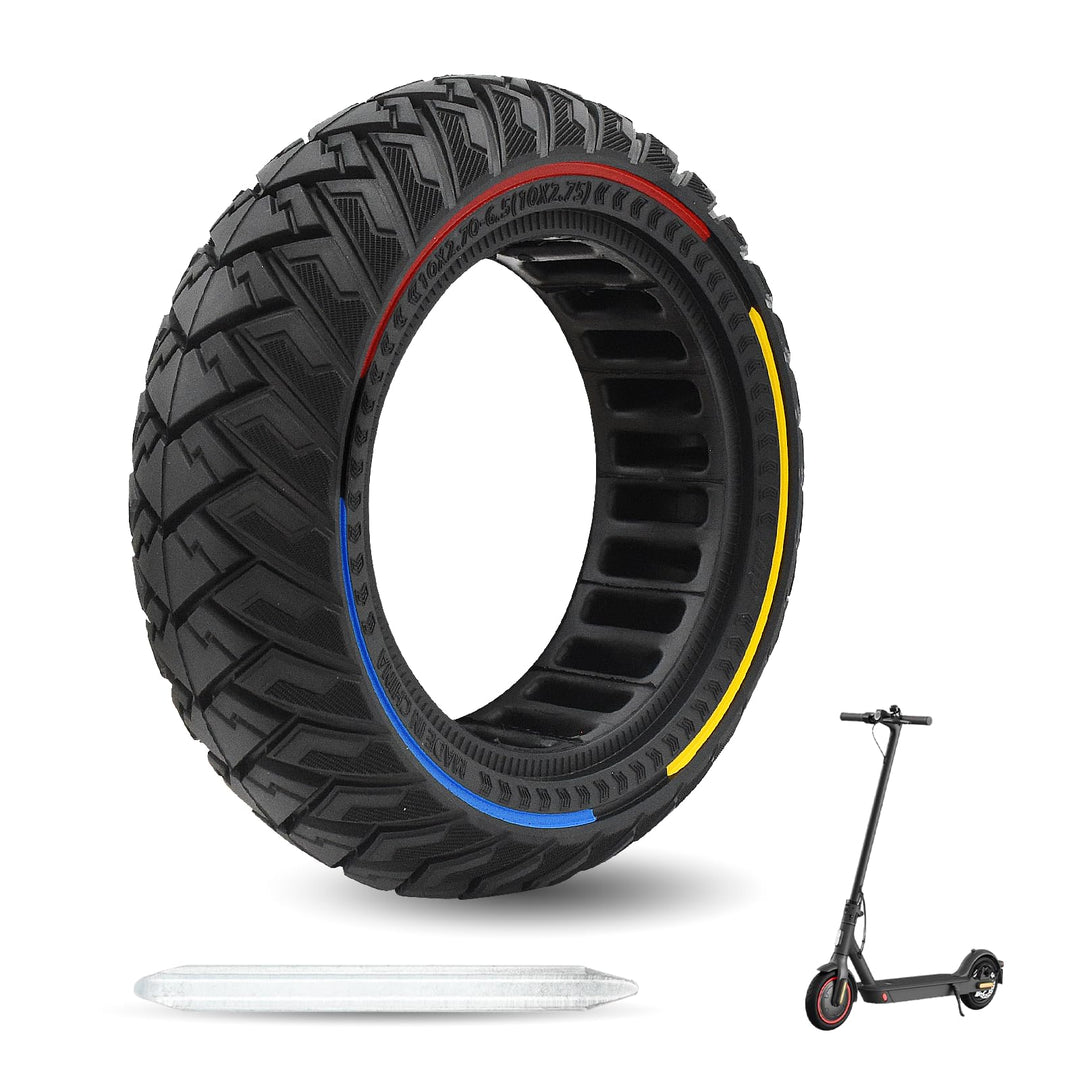 10 Zoll E Scooter Solid Reifen, 10x2.7 Vollgummireifen, 60/70-6.5 Vollgummi Abriebfeste & Pannensich