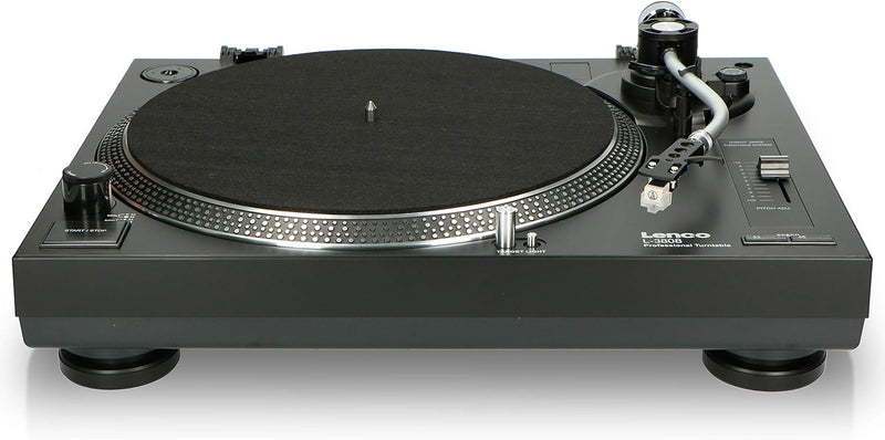 Lenco L-3808 USB DJ-Plattenspieler mit Direktantrieb - 33/45 U/min - Pitch-Control - Magnet-Tonabneh