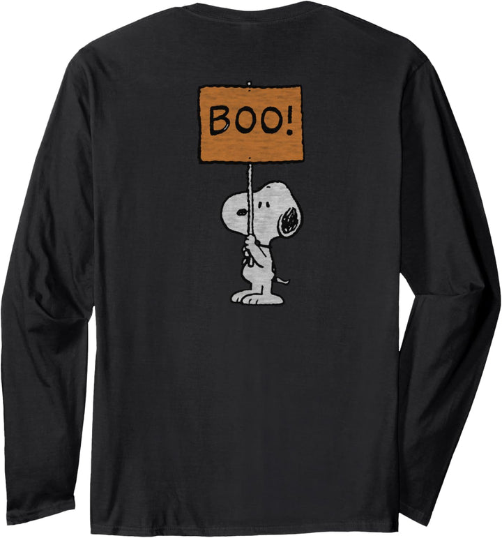 Peanuts Halloween Snoopy Boo Zeichen Langarmshirt