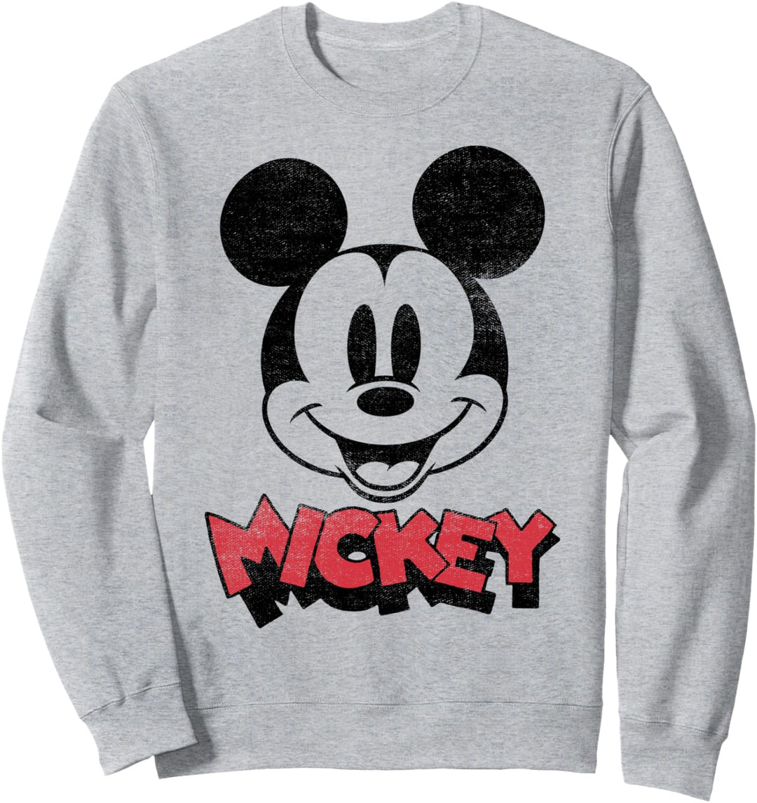 Disney Mickey And Friends Mickey Simple Big Face Sweatshirt
