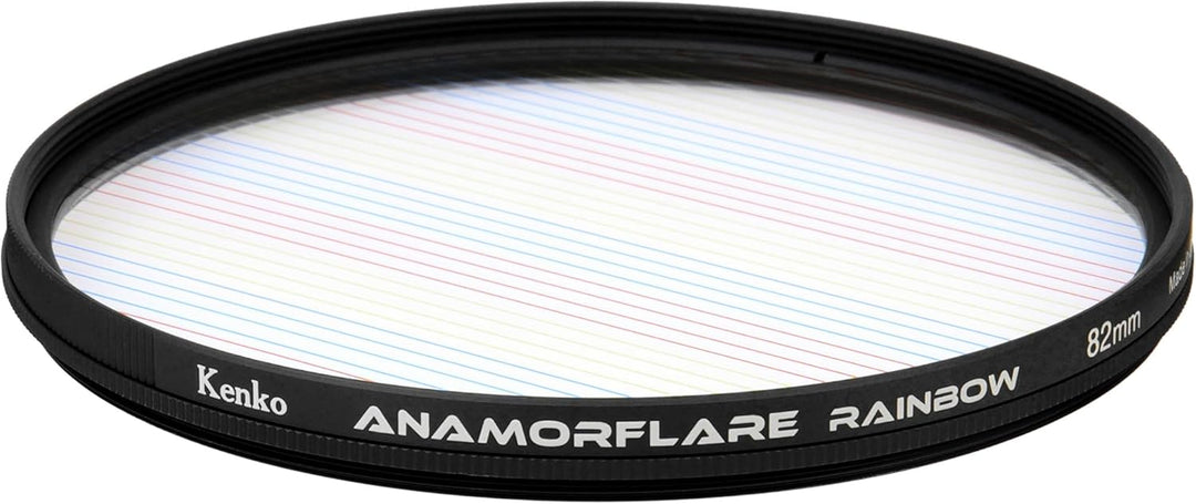 Kenko ANAMORFLARE Rainbow φ82mm, Strahlenförmiger Streulichteffekt-Filter, Drehbarer Rahmen, Hergest