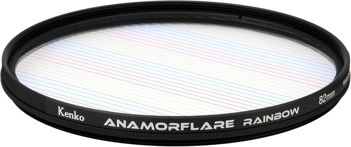 Kenko ANAMORFLARE Rainbow φ82mm, Strahlenförmiger Streulichteffekt-Filter, Drehbarer Rahmen, Hergest
