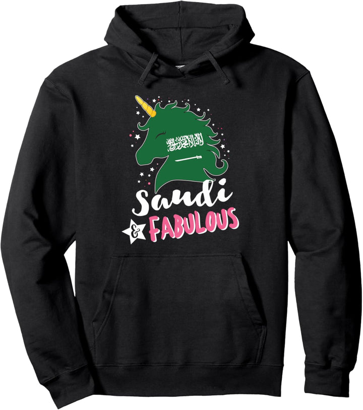 Saudi-arabisches Einhorn Saudi-Arabien Flagge Pullover Hoodie