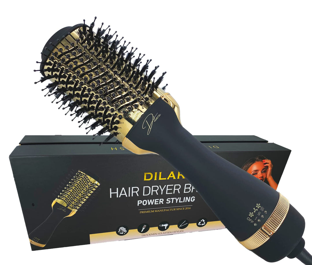 Professional VOLUMIZING PRO STYLER 2-in-1 Rundbürste | Warmluftbürste & Föhnbürste 1000W | Haartrock