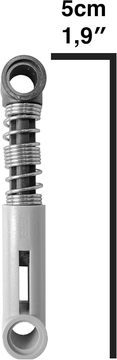 LEGO Technic - 4 Stossdämpfer 6.5L (Weiche Federung), Schwarz Grau - Federbeine 731c06.