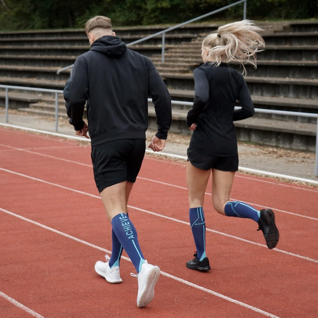 ACHORE POWER SOCKS ORIGINAL, Kompressionssocken, Unisex, Wadenkompression S Blau, S Blau