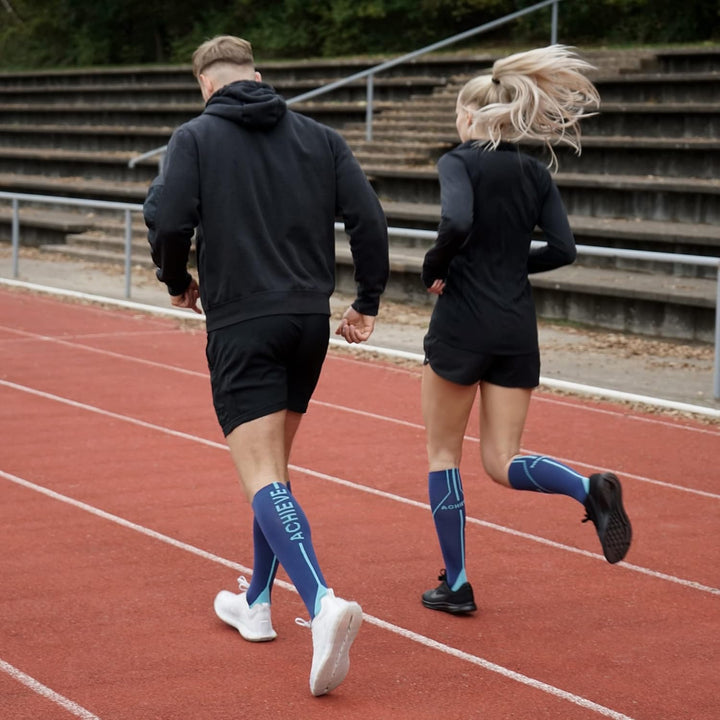 ACHORE POWER SOCKS ORIGINAL, Kompressionssocken, Unisex, Wadenkompression S Blau, S Blau