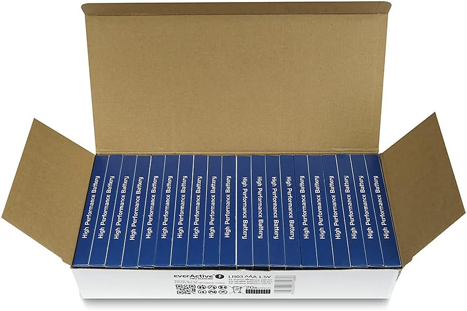 everActive AAA Batterien 200er Pack, Pro Alkaline, Micro LR03 R03 1.5V, höchster Leistung, 10 Jahre