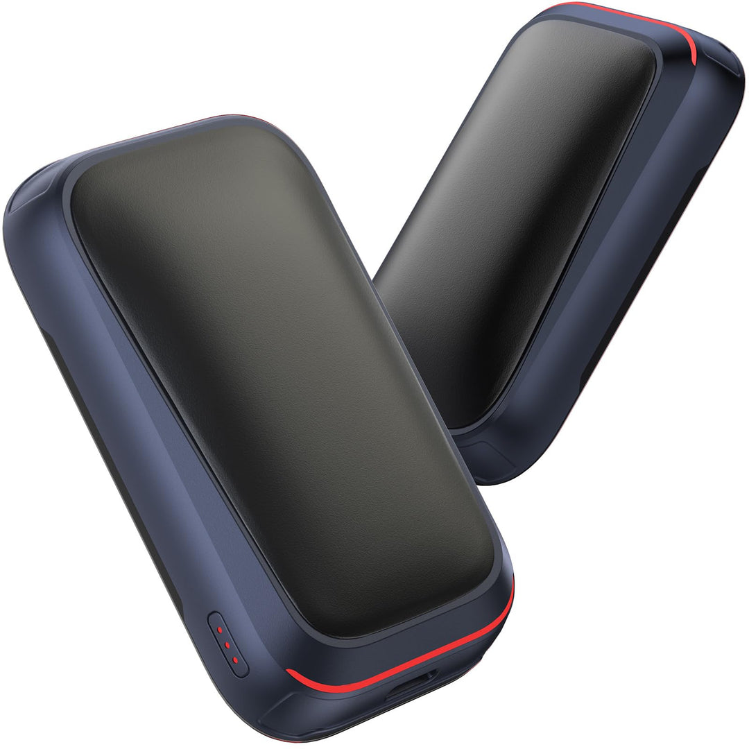 Gaiatop Taschenwärmer Handwärmer Elektrisch 2-Pack mit Magnet, 4000mAh USB Wiederverwendbar, 3s Schn
