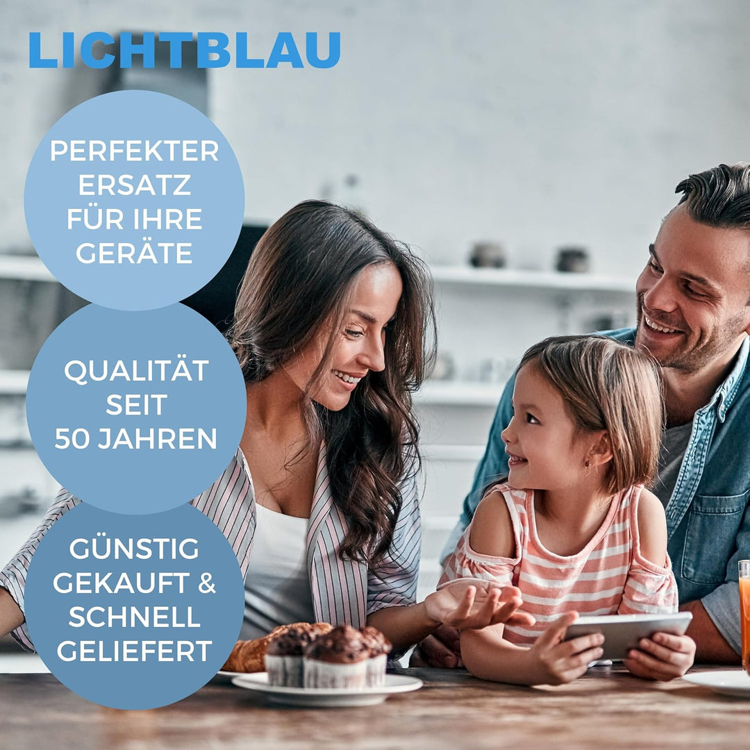 Lichtblau Türscharnier Set Kühlschrank 3 Stück 268698, 00268698, 268699, 00268699 I passend für Bosc