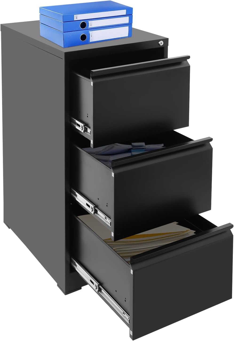 Hängeregisterschrank Aktenschrank Hängeregister Büroschrank 3 Schubladen Abschliessbar Modern Homeof