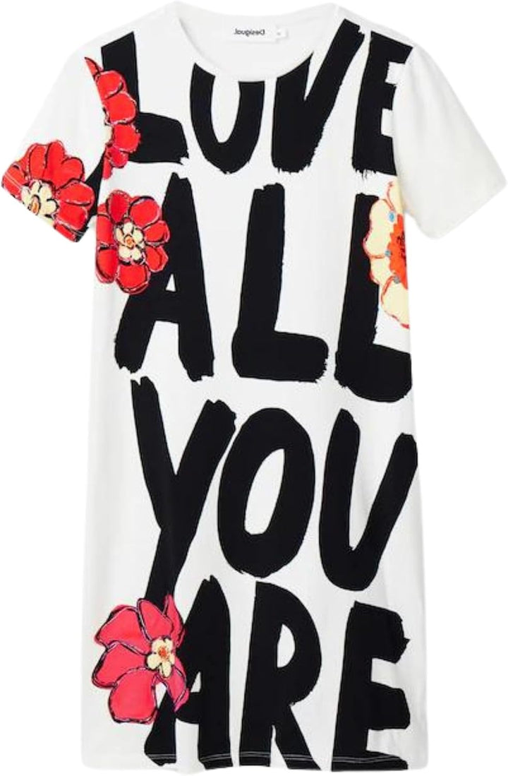 Desigual Damen Vest_Love All Dress XS Weiss, XS Weiss