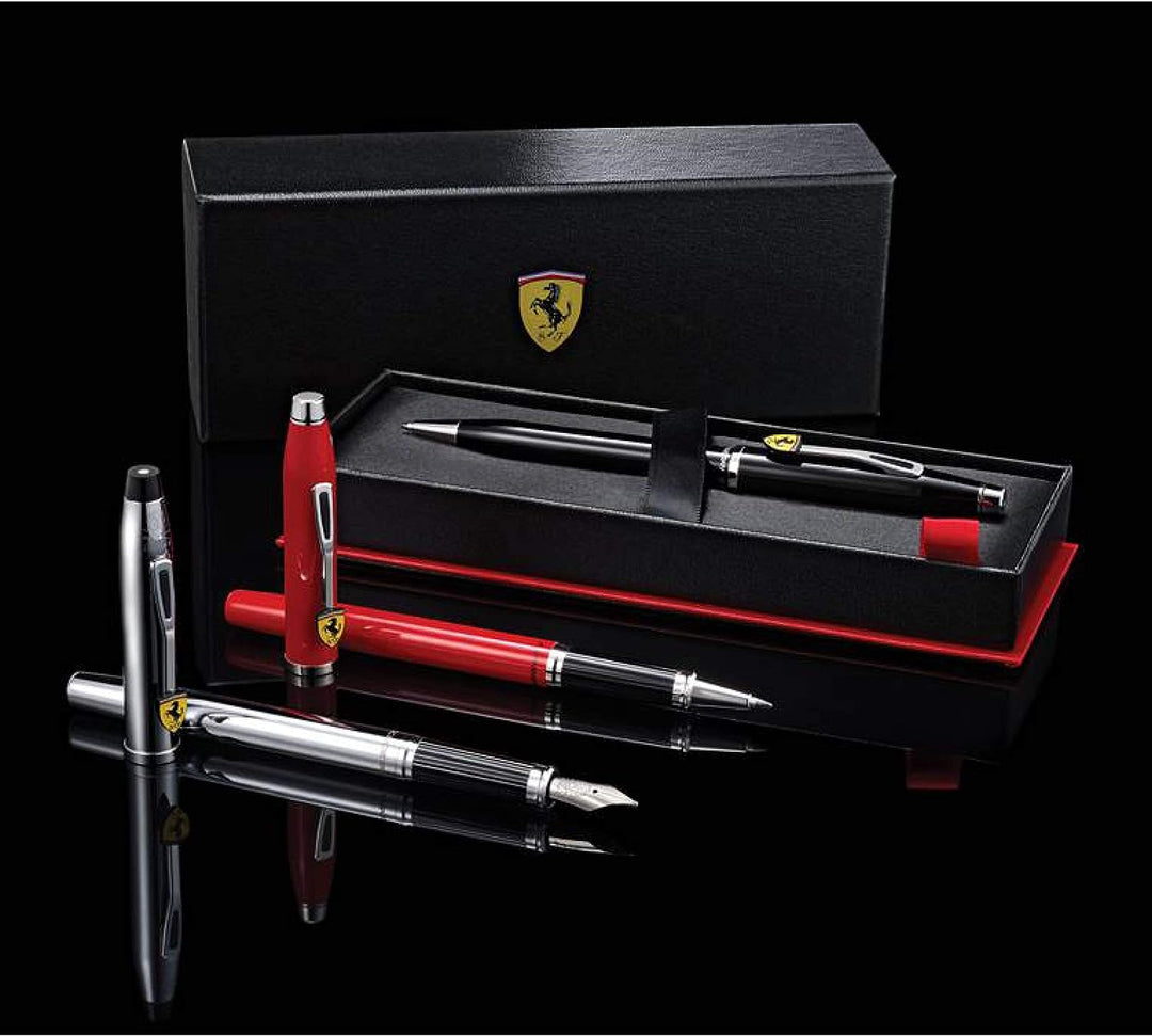 Cross Century II Ferrari Kugelschreiber (Strichstärke 0,7 mm, Schreibfarbe: schwarz, inkl. Premium G