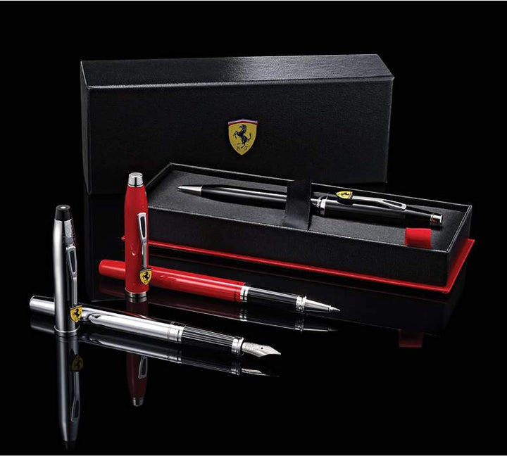 Cross Century II Ferrari Kugelschreiber (Strichstärke 0,7 mm, Schreibfarbe: schwarz, inkl. Premium G