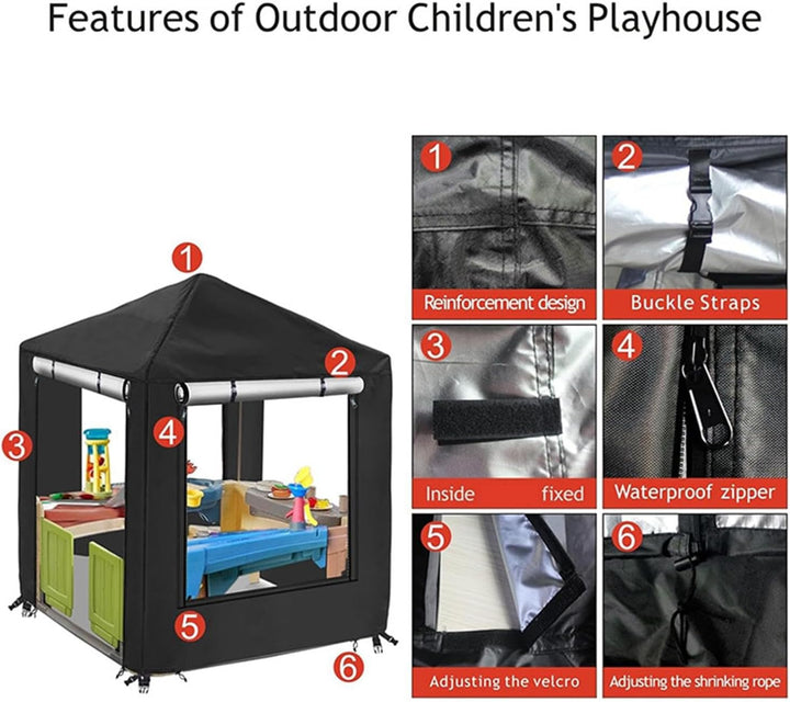 Outdoor-Spielhausabdeckung für Kinder, wasserdichte Spielhausabdeckung, Sonnenschutzabdeckung für Sp